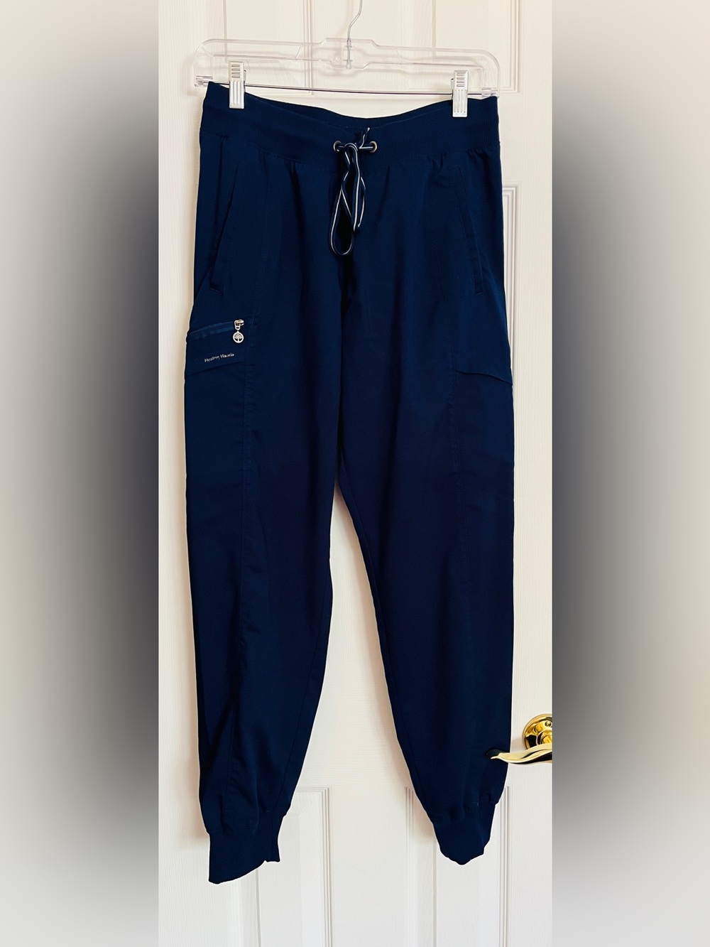 Healing Hands Purple Label Toby Jogger Scrub Pants // Navy Size Medium Petite